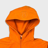 Lululemon Scuba Hoodie Womens Size 12 Orange Full Zip Sports Hooded Sweatshirt