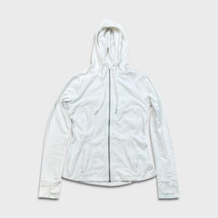 Lululemon Define Hooded Jacket Womens Size 8 White Sports Full Zip
