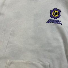 Zoo York Hoodie Mens Large White Live Everyday As If It's Your Last Pullover