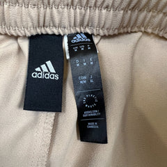 Adidas 4CMTE Pants Mens Medium Beige Sportswear Lightweight Athletic Jogger