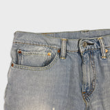 Levi's 511 Jeans Mens 34x30 Blue Slim Fit Light Wash Distressed Stretch Denim Pants