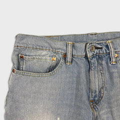 Levi's 511 Jeans Mens 34x30 Blue Slim Fit Light Wash Distressed Stretch Denim Pants