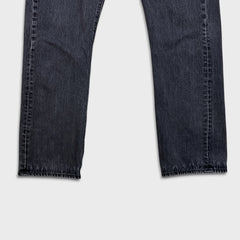 Levi's 501 Jeans Mens 34x30 Black Original Straight Leg Dark Wash Denim Pants