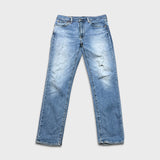 Levi's 511 Jeans Mens 33x32 Blue Slim Fit Mid Rise Light Wash Faded Denim Pants