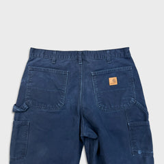 Carhartt Pants Mens 34x30 Blue Original Dungaree Fit Workwear Carpenter Baggy