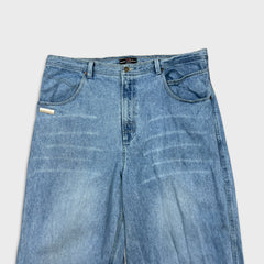 Vintage Mecca Jeans USA Mens 40x34 Blue Baggy Hip Hop Light Wash Denim Y2K Pants