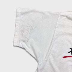 Vintage Y2K Tim Hortons T Shirt Mens Large White Family Bicycle Ride For Charity Tee