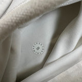 Lululemon Define Jacket Flocked Womens Size 8 White Full Zip Track Top