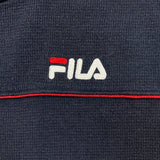 Vintage 90s Fila T Shirt Mens Medium Blue Faded Embroidered Logo Knit Tee