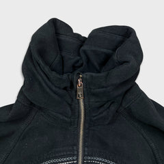 Lululemon Cuddle Up Jacket Womens Size 4 Black Sport Athletic Full Zip Sweatshirt