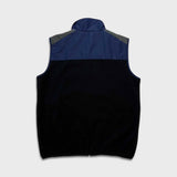 Tommy Hilfiger Vest Mens Medium Black Flag Outdoor Full Zip Fleece Jacket