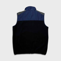 Tommy Hilfiger Vest Mens Medium Black Flag Outdoor Full Zip Fleece Jacket