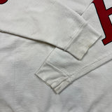 Vintage 90s Budweiser Hoodie Mens Medium White King of Beer Hooded Sweater