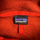 Patagonia Synchilla Snap T Fleece Mens Small Orange Outdoor Pullover Jacket