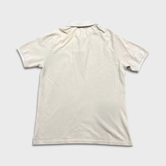 Burberry Polo Shirt Mens Large Beige Nova Check Tartan Preppy Short Sleeve