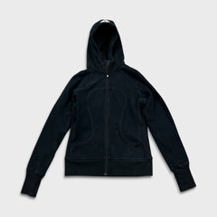 Lululemon Scuba Hoodie Womens Size 8 Black Full Zip Sports Hooded Sweater