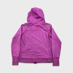 Lululemon Scuba Hoodie Womens Size 12 Purple Light Cotton Full Zip Sports Hooded Sweater