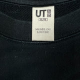 Uniqlo Louvre Museum Sweatshirt Womens XL Black Leonardo Da Vinci Pullover