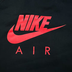 Nike Air Sportswear Sweatshirt Mens Large Black Swoosh Pullover Crewneck