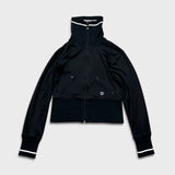 Lululemon Track Jacket Womens Small Black Sports Athletic Full Zip Tracksuit Top