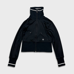 Lululemon Track Jacket Womens Small Black Sports Athletic Full Zip Tracksuit Top