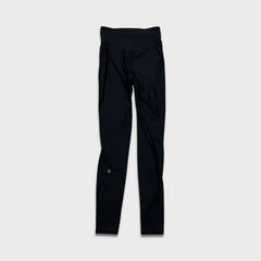 Lululemon Base Pace High-Rise Fleece Tight 28" Womens Size 4 Black Yoga Leggings