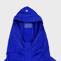 Lululemon Run Stay On Course Pullover Womens Size 4 Blue Sports Hooded Sweater