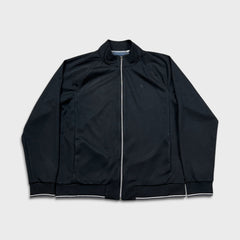 Robert Graham Sweatshirt Mens 2XL Black Full Zip Performance Athleisure Tracksuit Top