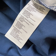 Adidas Light Jacket Mens XL Blue Essentials 3 Stripes 1/4 Zip Windbreaker Bomber