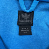 Vintage Y2K Adidas Originals Sweatshirt Mens Medium Blue 3 Stripes Full Zip Tracksuit Top