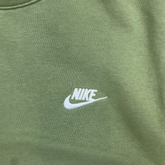 Nike Sportswear Sweatshirt Mens Medium Green Swoosh Pullover Crewneck