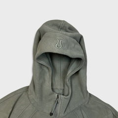 Lululemon Scuba Oversized 1/2 Zip Hoodie Womens Medium Green Hooded Sweater