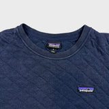 Patagonia Organic Cotton Quilt Sweatshirt Mens Medium Blue Crewneck Pullover