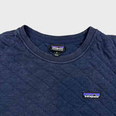 Patagonia Organic Cotton Quilt Sweatshirt Mens Medium Blue Crewneck Pullover
