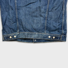 Levi's Type III Denim Jacket Mens XL Blue Medium Wash Western Trucker