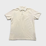 Burberry Polo Shirt Mens Large Beige Nova Check Tartan Preppy Short Sleeve