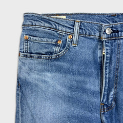 Levi's Skinny Taper Jeans Mens 36x32 Blue Medium Wash Skinny Taper Stretch Denim Pants