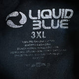 Liquid Blue Space Shroom T Shirt Mens 3XL Multicolor Tie Dye Graphic Tee