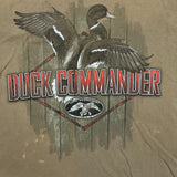 Vintage Y2K Duck Commander T Shirt Mens Large Brown Mallard Ducks Hunting Tee