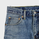 Levi's 550 Jeans Mens 30x27 Blue Relaxed Fit Straight Leg Light Wash Baggy Denim Pants