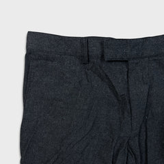 Hugo Boss Geno Dress Pants Mens 34x32 Slim Fit Charcoal Wool Blend Trouser