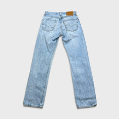 Levi's 501 Jeans Mens 29x32 Blue Original Fit Straight Light Wash Denim Pants