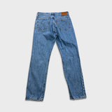 Levi's 501 Jeans Mens 30x30 Blue Original Fit Straight Distressed Medium Wash Denim Pants