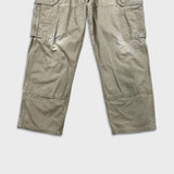 Vintage Y2K Wrangler Riggs Pants Mens 34x28 Gray Ripstop Carpenter Double Knee Cargo