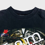 Vintage 90s Bulletin Molson Canadian Beer T Shirt Mens Large Black Faded Tee