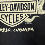 2025 Harley Davidson T Shirt Mens Medium Biker Pin Up Girl Ontario Tee