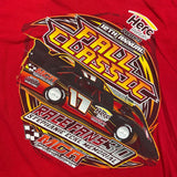 2016 Fall Classic NASCAR Racing T Shirt Mens Large Red Double Sided Graphic Tee