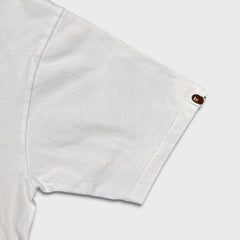 A Bathing Ape BAPE T Shirt Mens Large White Big Ape Head Double Sided Tee