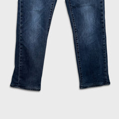 Levi's 511 Jean Mens 30x26 Blue Slim Fit Mid Rise Dark Wash Stretch Denim Pants