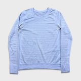 Lululemon Breeze By Long Sleeve Shirt Womens Small Blue Athletic Lightweight Top